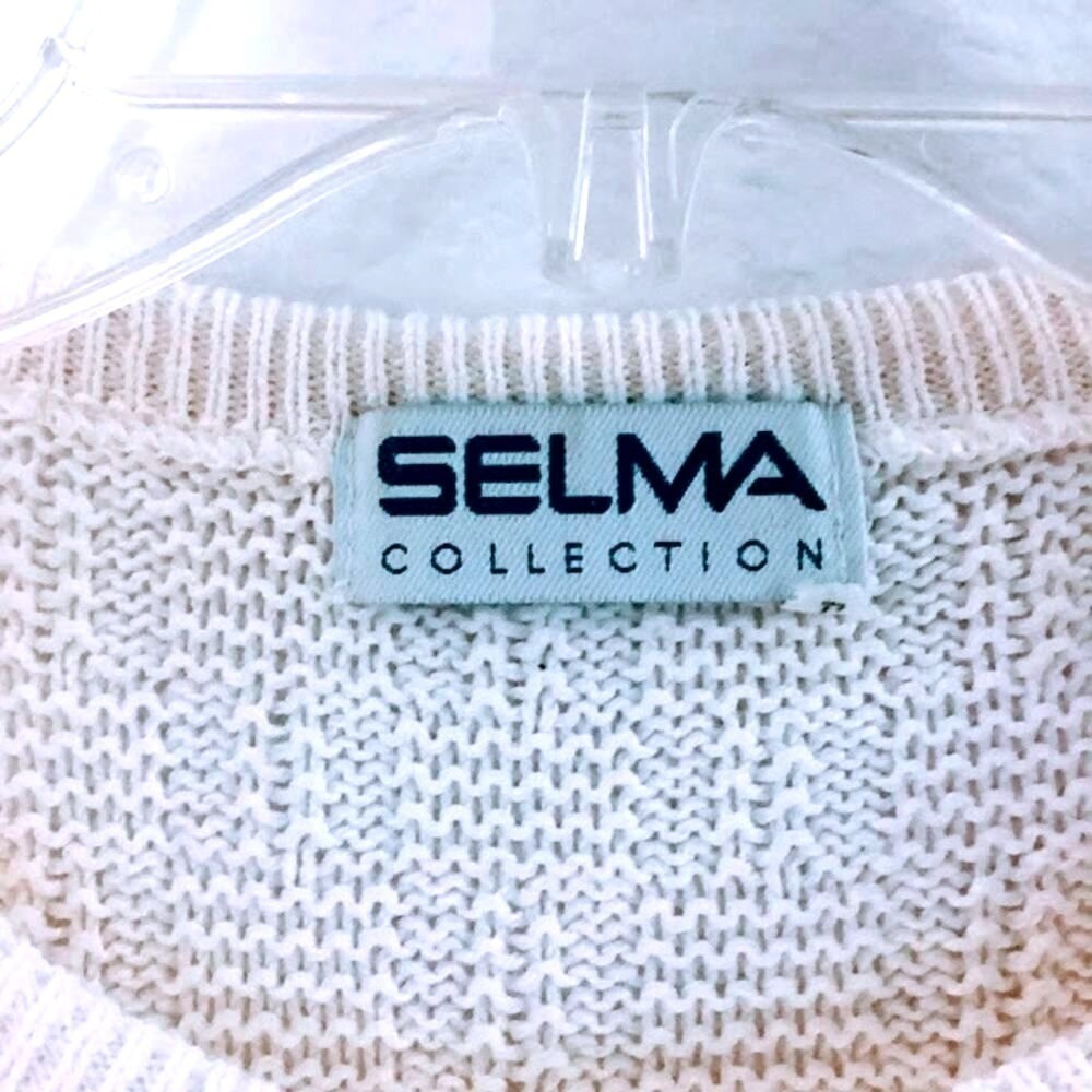 Selma Finland Vintage Celtic Crew Neck Knit Sweater in Off-white ‎ Large - Picture 6 of 7